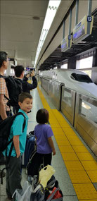 Here comes our Shinkansen