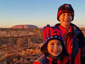 Morning light over Uluru