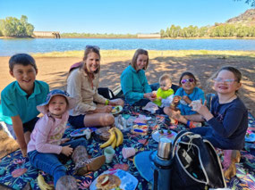 A cousin birthday party at Chinaman's Dam