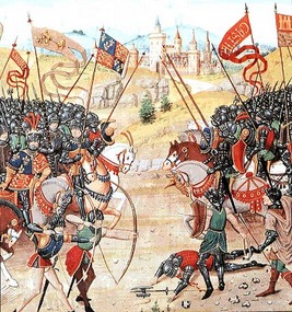 Ancient painting of Agincourt
