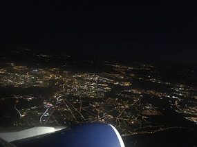 Pre-dawn approach to Paris