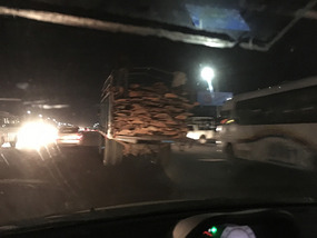 The drive from N'djili airport to Kinshasa