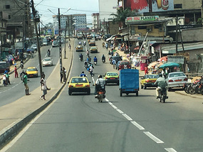 The streets of Douala