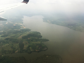 Approaching Abidjan: the Ébrié Lagoon