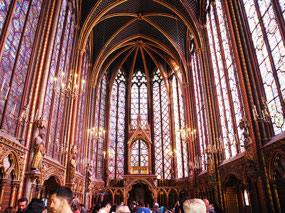 Stained glass in the Sainte-Chapelle