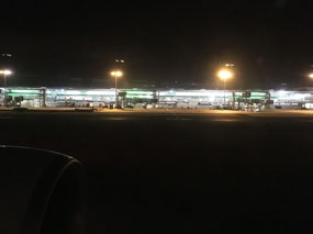 Empty Charles de Gaulle airport