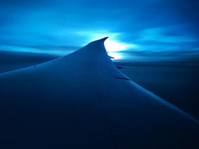 Blue sunset over East Africa