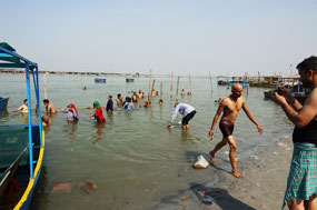 Bathers in the Ganges
