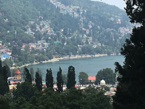 Nainital and lake in the Himalaya