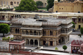 Inside the City Palace of Jaipur