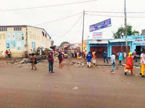 The garage strewn streets of Kinshasa