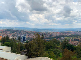 The view from our hotel in Kigali
