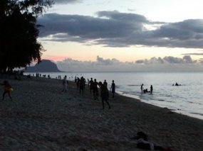 The beach at Flic en Flac