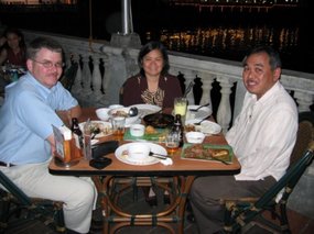 Dinner with the Evascos