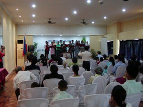 The chorale singing