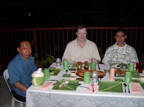 Ed Macaraeg and son with Dave