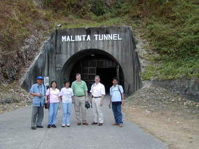 The six of us at the Malita tunnel