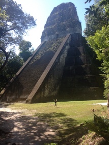 Handstand at Tikal National Park