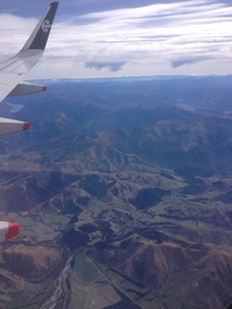 Southern Alps from the plane back to chch.