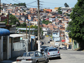 View of a middle class favela