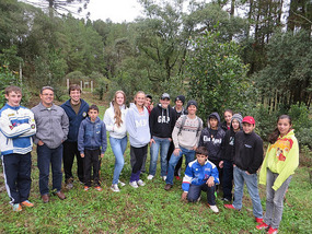 Teachers, Kids, Me and Yerba Mate trees
