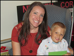 David and his Kindergarten teacher