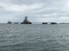 Hounds point tanker loading facilities.
