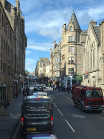 The Royal Mile heading up to the Castle
