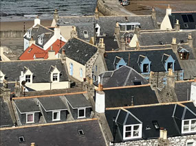 The beautiful fishing village of Cullen