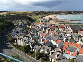 The beautiful fishing village of Cullen