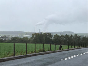 The plaster and gib board plant.
