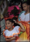 Dancing in the square.