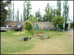 1st stop with our bikes