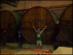 Massive wine barrels