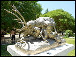 Statue of Pumas killing Deer 