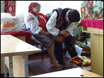 les préparatifs dans une salle de classe ,bukovets