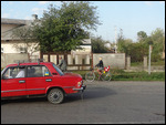 on the bus , kosiv surroundings