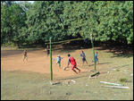 football field along the rail