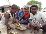 découpe de la noix de coco