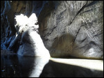 passage dans l'eau (au genou)