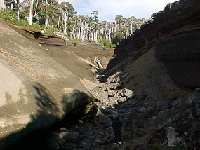 Outside the cave