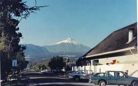That vulcano from the town
