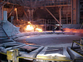 Copper melted