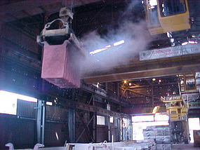 Huge block of pure copper