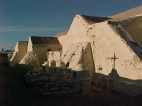 Graves at the church
