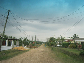 The road our guest house is on!