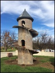 Fairview's iconic goat in his tower