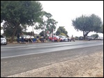 waiting for the parade