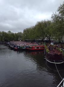 Tons of canal boats at the Canal Cavalcade