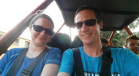 Dune buggy selfie